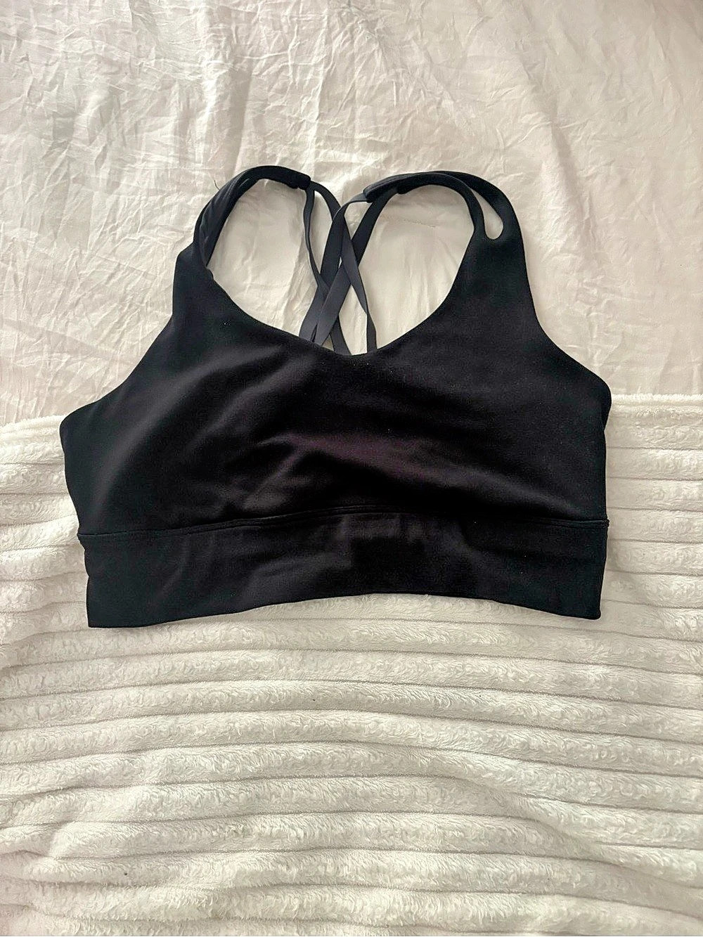 FLEO Loop Back Sports Bra Black